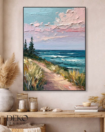 "Ufuk" Deniz Manzarası Detaylı Yağlı Boya Tablo