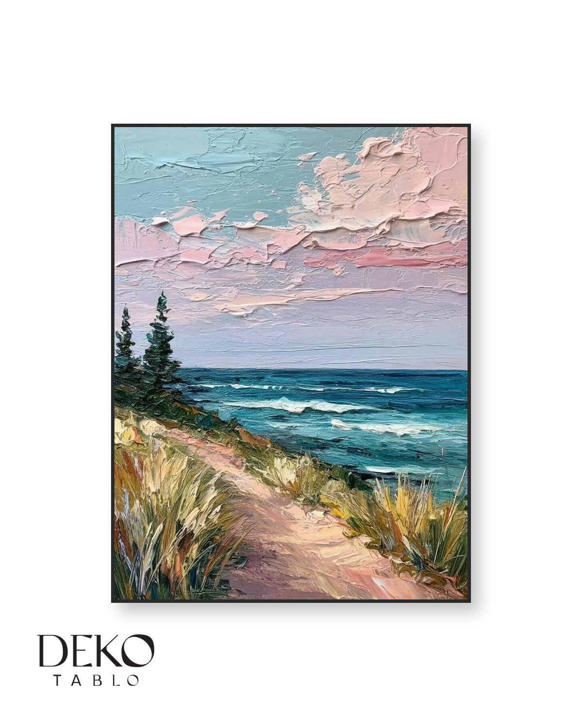 "Ufuk" Deniz Manzarası Detaylı Yağlı Boya Tablo