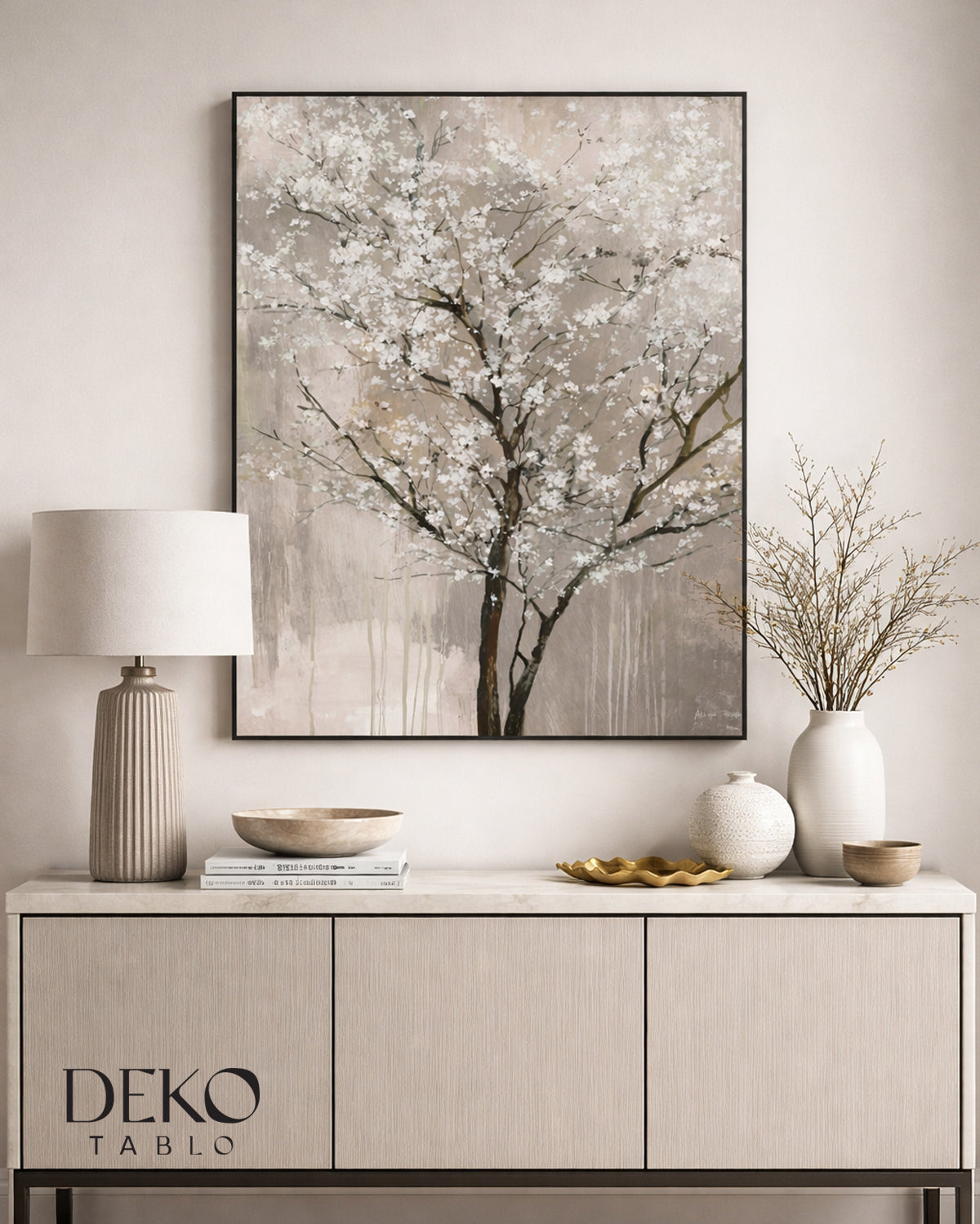 Yaban Çiçekleri  Detaylı Yağlı Boya Tablo