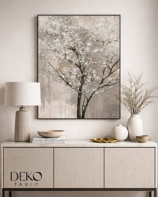 Yaban Çiçekleri  Detaylı Yağlı Boya Tablo