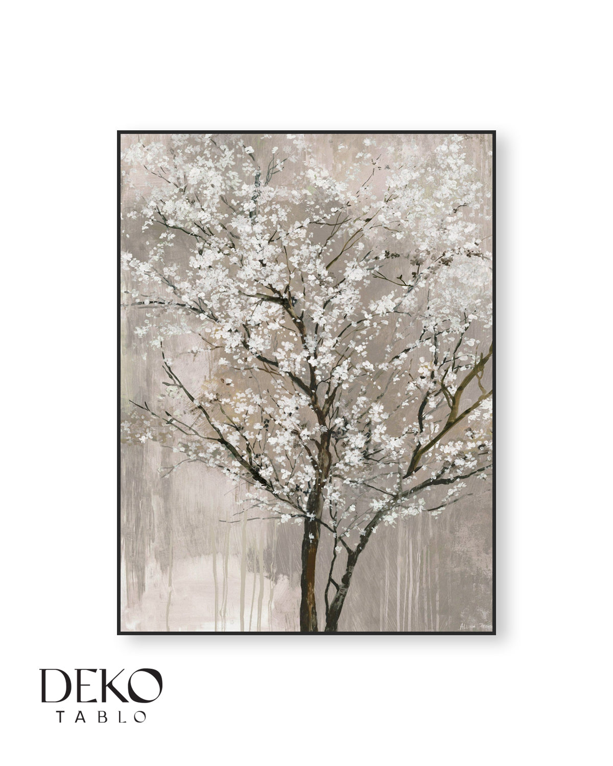 Yaban Çiçekleri  Detaylı Yağlı Boya Tablo