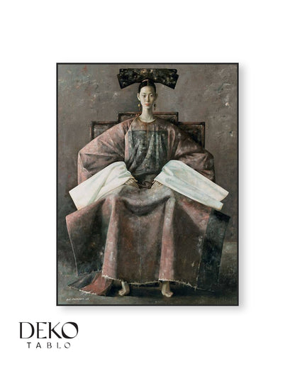 "Geyşa" Detaylı Yağlı Boya Tablo